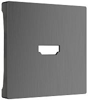 Лицевая панель Werkel для 1-м. розетки HDMI графит рифленый картинка